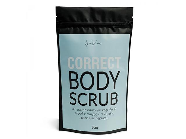 *smorodina кофейный скраб антицеллюлитный с красным перцем, 300гр. 4603738726349