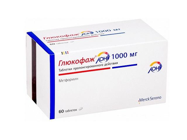 глюкофаж лонг 1000мг. №60 таб. пролонг. 8476
