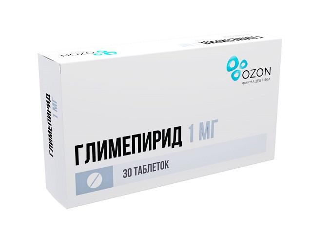 глимепирид 1мг. №30 таб. /озон/ 4862