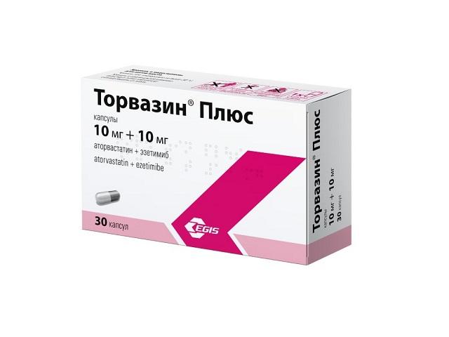 торвазин плюс 10мг+10мг №30 капс