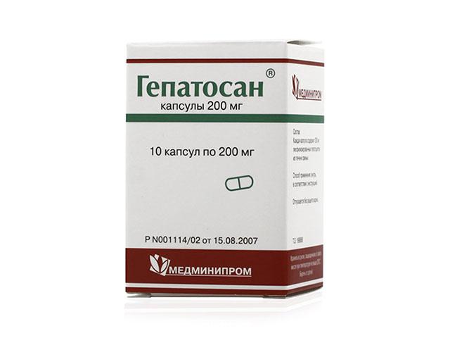 гепатосан 200мг. №10 капс.