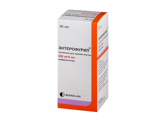 энтерофурил 200мг/5мл. 90мл. сусп. 5656