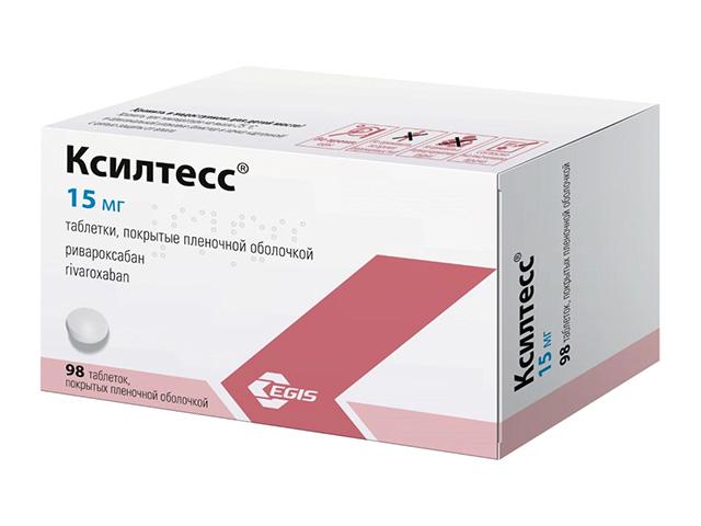 ксилтесс таб. п/о плен. 15мг №98