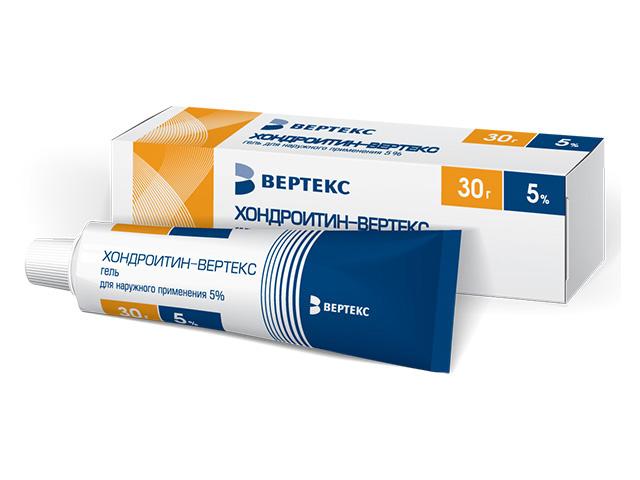 хондроитин-вертекс 5% 30г. гель 9946