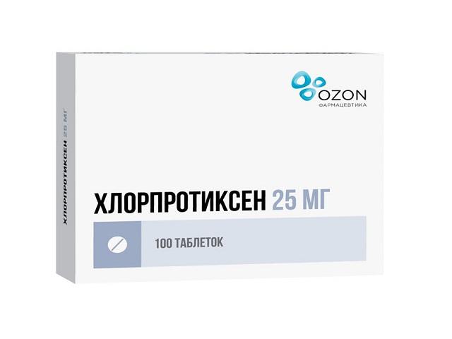 хлорпротиксен 25мг. №100 таб. /озон/ 4756