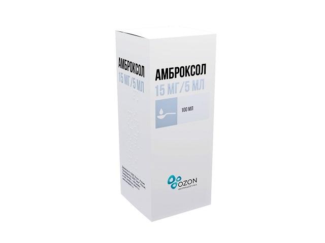 амброксол 15мг/5мл. 100мл. сироп фл. /озон/ 2878