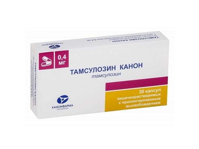 тамсулозин-канон 0,4мг. №30 капс. модиф. высв.7804