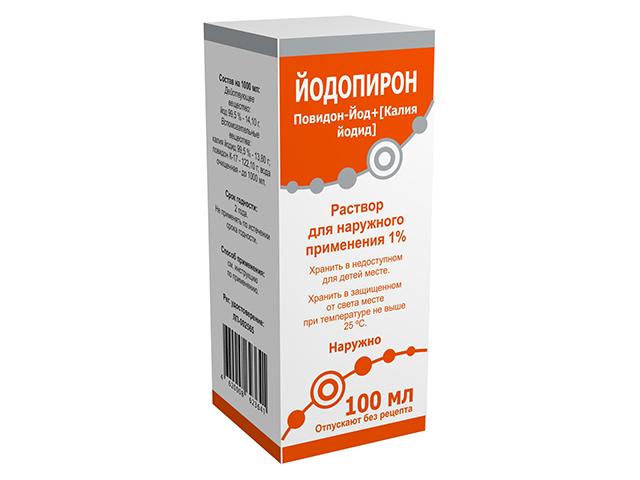 йодопирон 1% 100мл. №1 р-р д/нар.прим.  /южфарм/ 3641