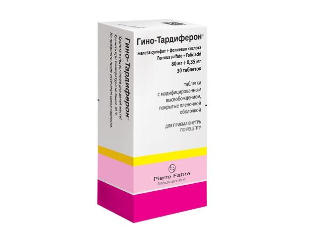гино-тардиферон 80мг+0,35мг №30 таб. модиф. высв.