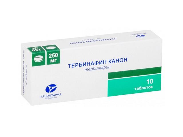 тербинафин 250мг. №10 таб. /канонфарма/ 6631