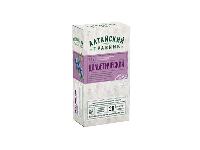 алтайский травник фиточай диабетический 1,5г. №20 пак. /грин сайд/
