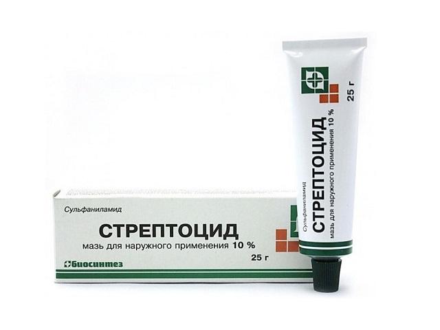стрептоцида 10% 25г. мазь /биосинтез/ 0426