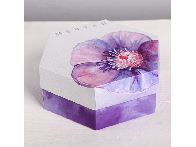 *коробка складная  "мечтай" ,15 х 13 х 6 см. 4154917