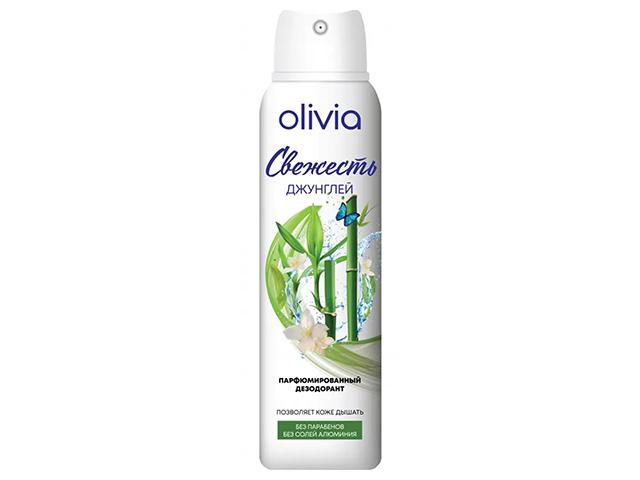 olivia дезодорант жен д тела свежесть джунглей 150мл