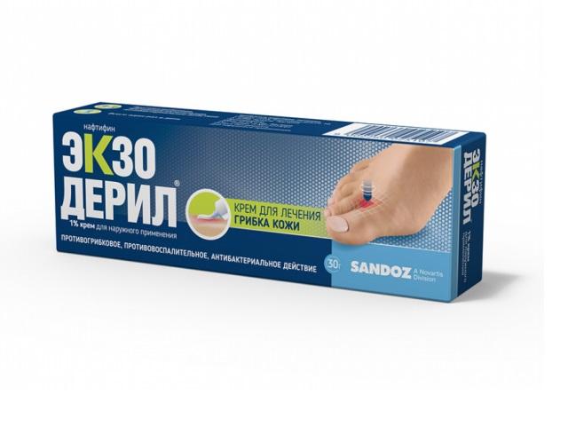 экзодерил 1% 30г. крем 6101