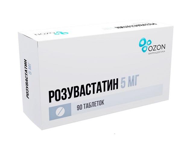 розувастатин 5мг. №90 таб. п/о /озон/