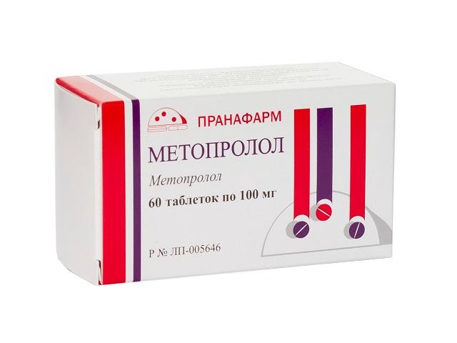 метопролол 100мг. №60 таб. /пранафарм/ 4038