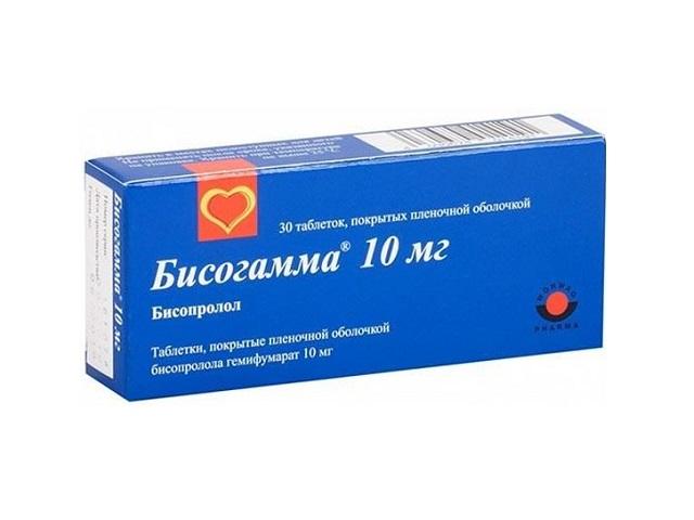 бисогамма 10мг. №30 таб. п/п/о 4191