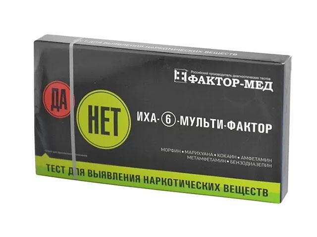 тест иха-6 мульти-фактор д/выявления наркотиков