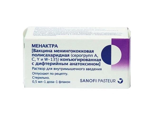 вакцина менактра 0,5мл. 1 доза №1 фл./санофи/
