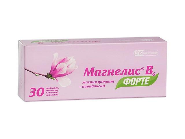 магнелис в6 форте 100мг.+10мг. №30 таб. п/п/о