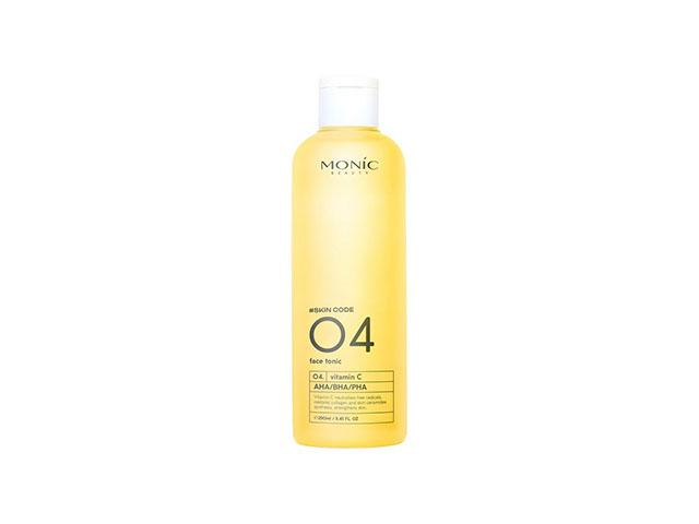 monic beauty skin code 04 витамин с и aha bha pha тоник для лица 250мл
