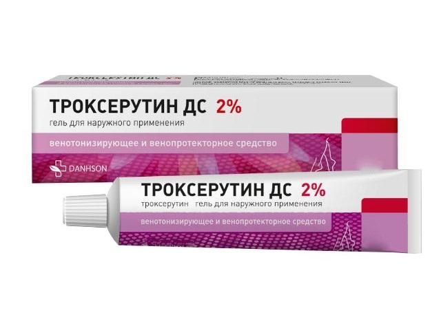 троксерутин дс 2% 30г. гель д/наруж. прим.