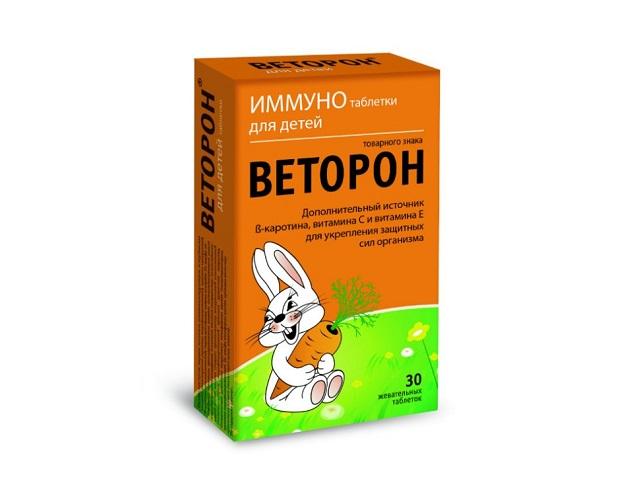 веторон №30 таб.жев. д/детей