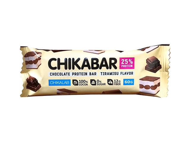 *chikalab батончик глазированный с начинкой "тирамису" 60 гр.