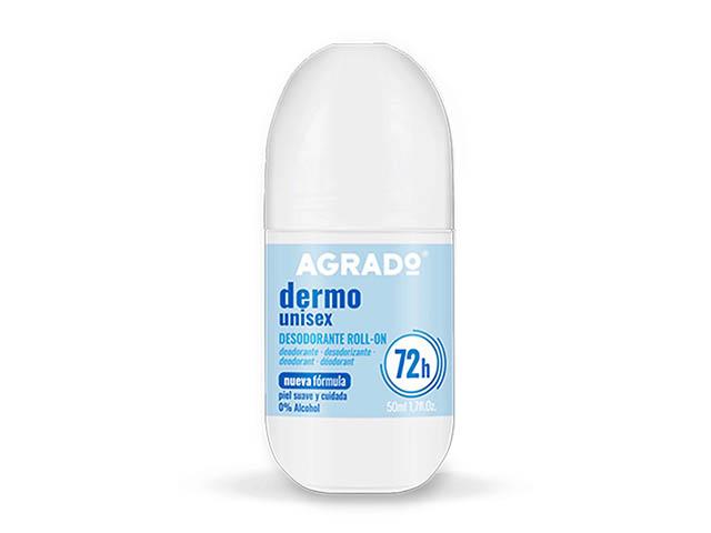 agrado дезодорант-антиперспирант dermo unisex роликовый 50мл 2508