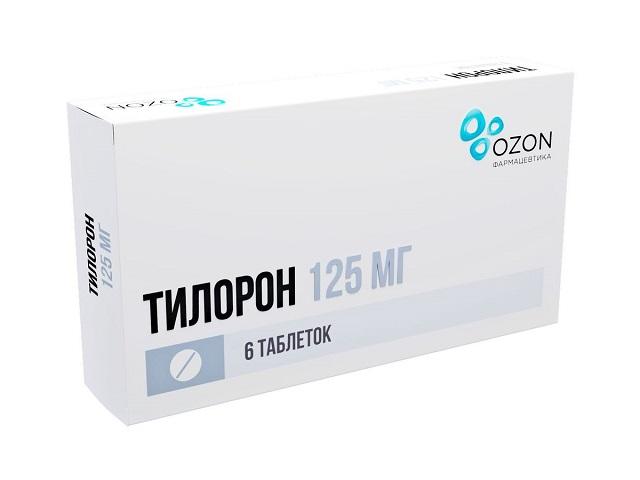 тилорон 125мг. №6 таб. п/пл/о /озон/