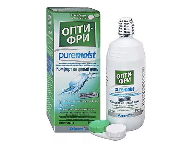 опти-фри пюр моист  р-р д/линз 300мл.+контейнер