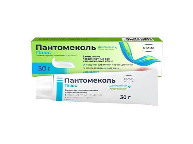пантомеколь плюс крем д/нар. прим. 5,25%+0,802% туба 30г №1