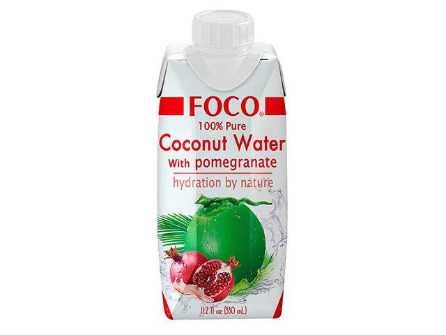 *эксим "foco" кокосовая вода с соком граната 330мл. tetra pak 03567