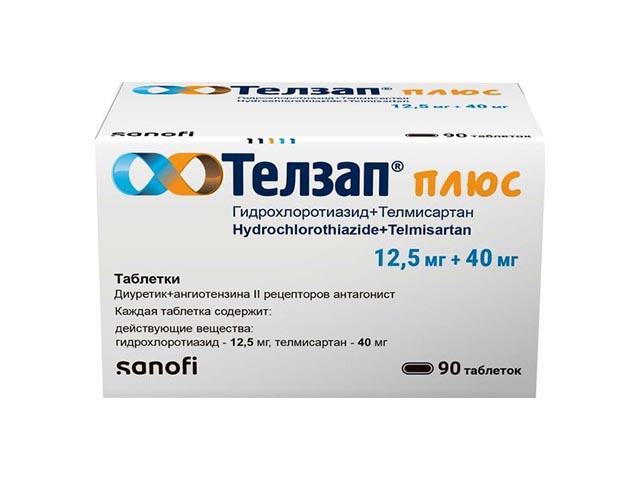 телзап плюс 12.5мг+40мг №90 таб