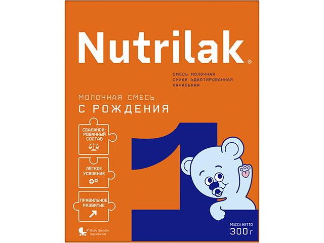 нутрилак-1 молочн.смесь адаптир. 300г. с рожд. [nutrilak]