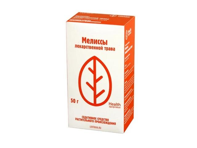 мелиссы трава 50г. /здоровье/