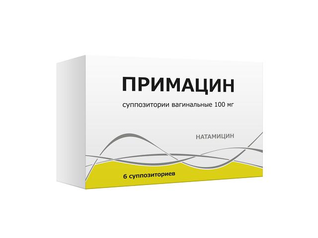 примацин 100мг.№6 супп.ваг.