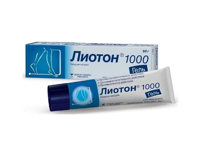 лиотон 1000ме 50г. гель /берлин хеми/ 3923