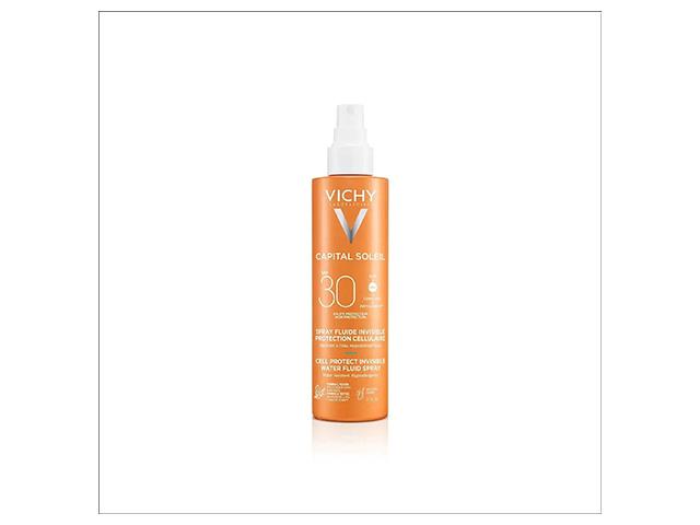 vichy capital soleil спрей-флюид солнцезащитный легкий cell protect spf30 200мл
