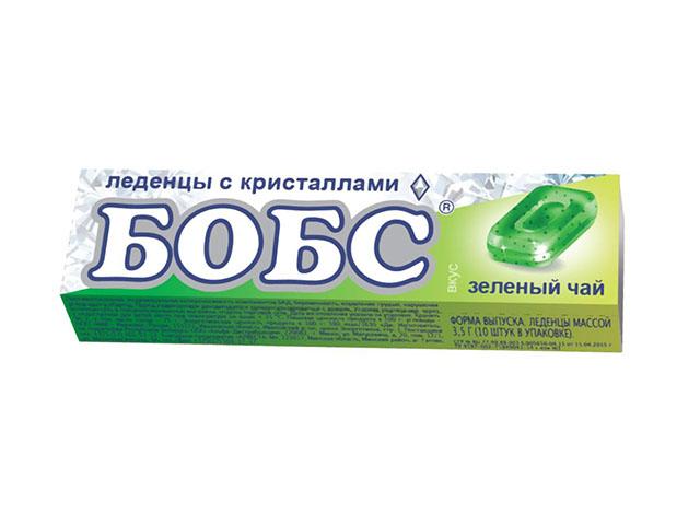 бобс леденцы зеленый чай с мятными кристаллами  3,5г. №10