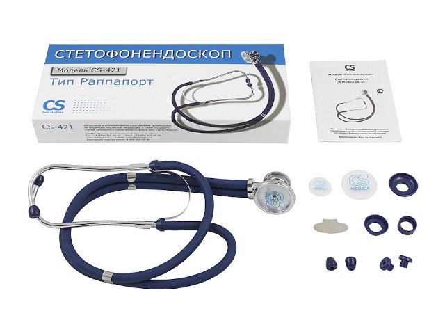 омрон стетофонендоскоп cs-421 раппапорта синий [omron]