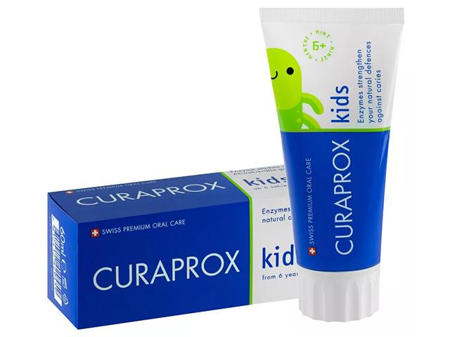 curaprox зубная паста kids 1450 мята 60мл. kids 1450 mint