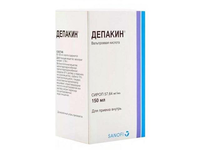 депакин 5,7% 150мл. сироп