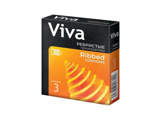 вива презерватив ребрист. №3 [viva]