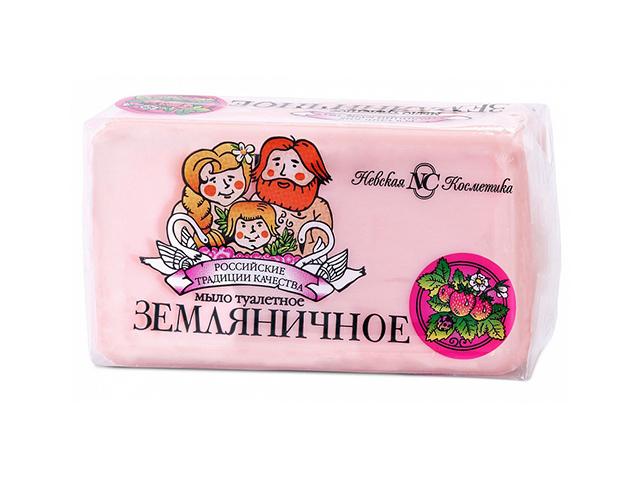 мыло туалетное земляничное 140г. /нк/невская косметика/