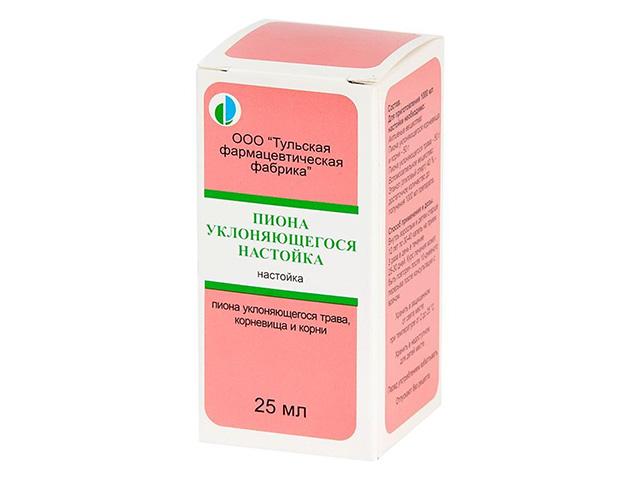 пиона уклоняющегосянастойка 25мл. фл.