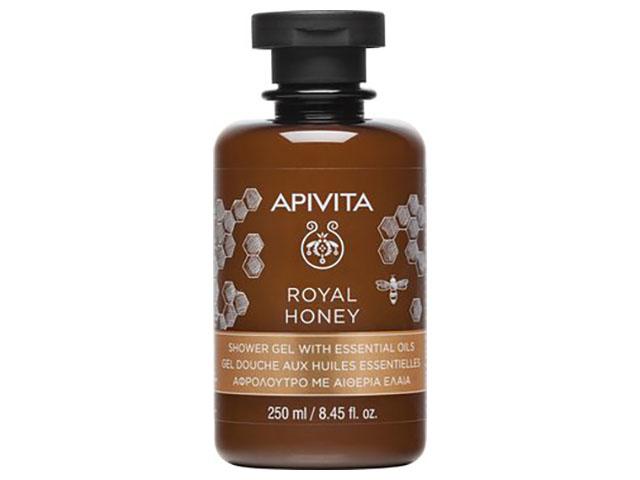 apivita королевский мед гель для душа с эфирными маслами, флакон, 250 мл