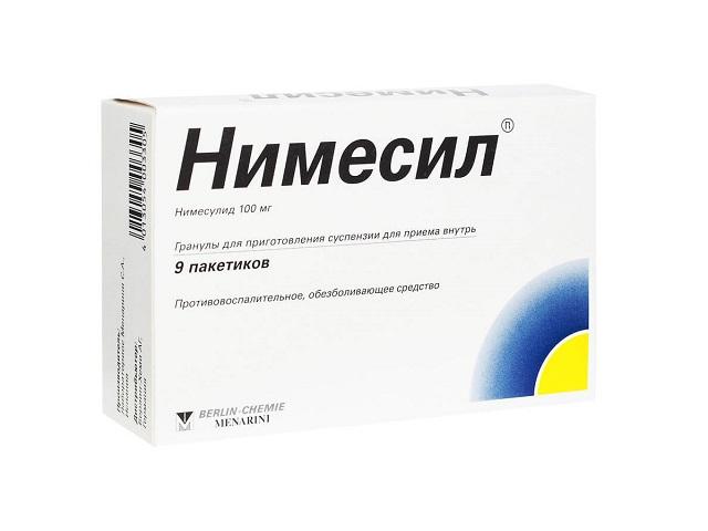 нимесил 100мг.2г. №9 гран.д/при.сусп. пак. /берлин хеми/