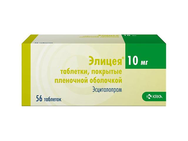 элицея 10мг. №56 таб.п/о /krka/ 6285